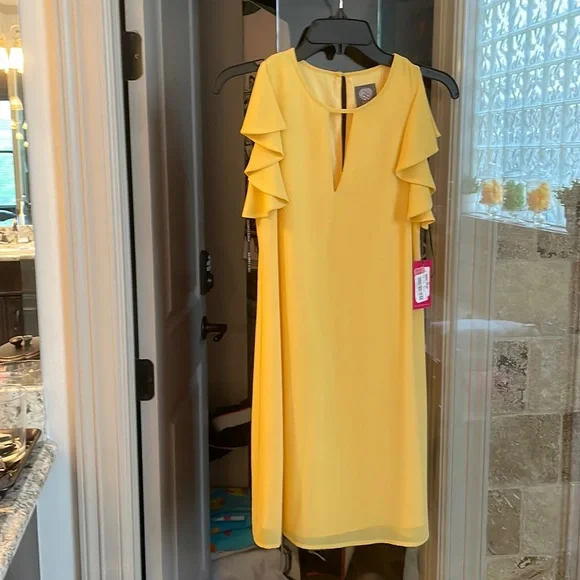 Vince Camuto | Dresses | New Vince Camuto Yellow Shift Dress Size | Poshmark